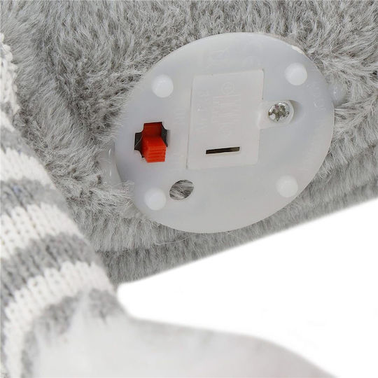 Beleuchtet Weihnachtliche Kunststoff Figur Rentier Gray