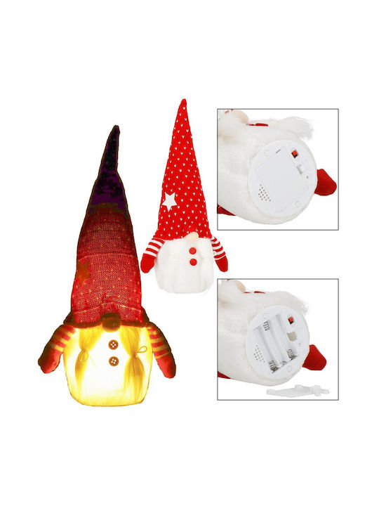 Beleuchtet Weihnachtliche Figur Elf Rot Höhe 33cm