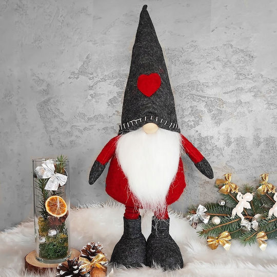 Figurină de Crăciun Elf cu Picioare Telescopice Reglabile în Înălțime 52-67cm