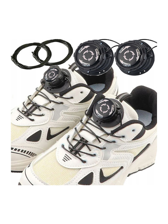 Shoelaces Black 2pcs 40cm