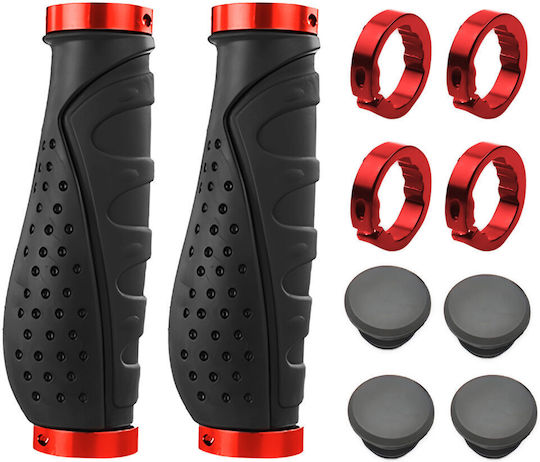 ZD1GRI3QWSP6RED Анатомичен Дръжки за велосипед σε Black/Red Χρώμα