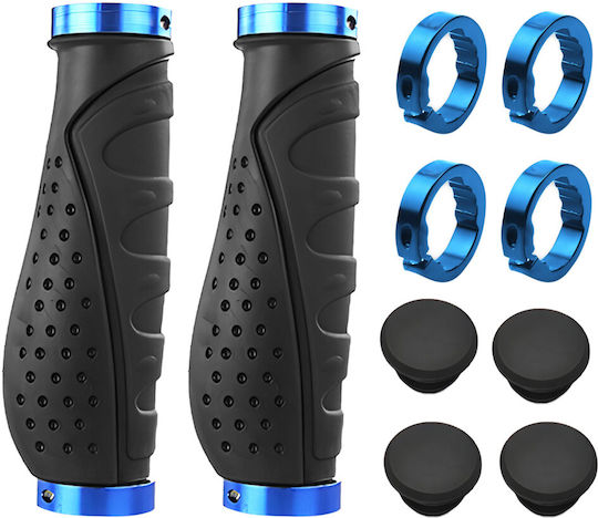 ZD1GRI3QWSP6BLUE Анатомичен Дръжки за велосипед σε Черен Χρώμα