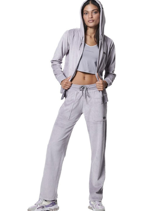 Body Action Women's Cardigan Lilac Grey