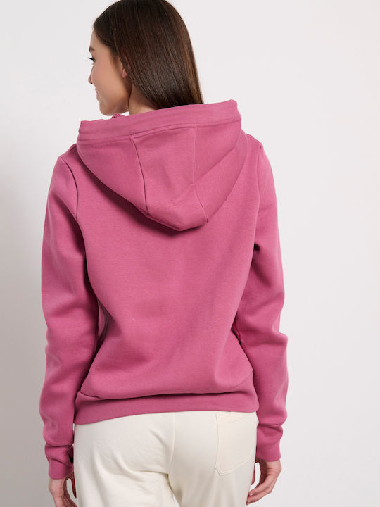 BodyTalk Women's Hooded Fleece Sweatshirt Pink