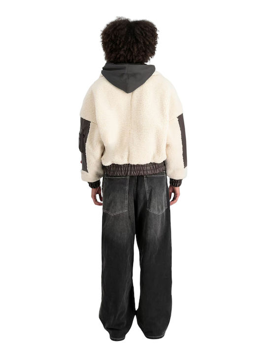 Kurz Damen Bomberjacke Weiß