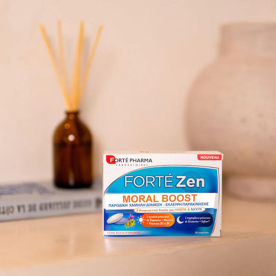 Forte Pharma Forte Zen Подобряване на Настроението Хранителна Добавка за Временна Ниска Настроение и Липса на Мотивация 15 Дневни Таблетки + 15 Нощни Таблетки