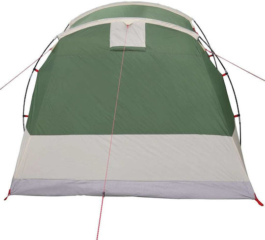 vidaXL Camping Tent Tunnel Green for 4 People 472x245x192cm