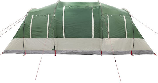 vidaXL Camping Tent Tunnel Green for 4 People 472x245x192cm