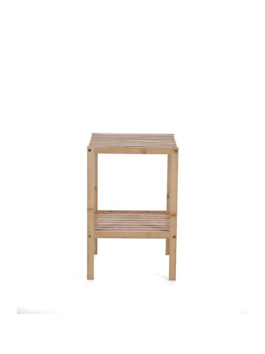 Square Side Table Cayden from Bamboo Natural L33xW33xH50cm.