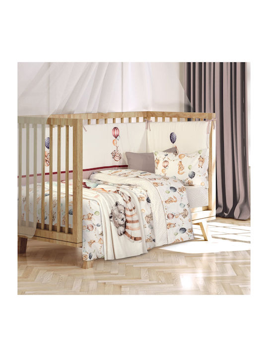 Greenwich Polo Club Blanket Cot Fleece Brown Cream, Taupe, Teracotta 110x150cm