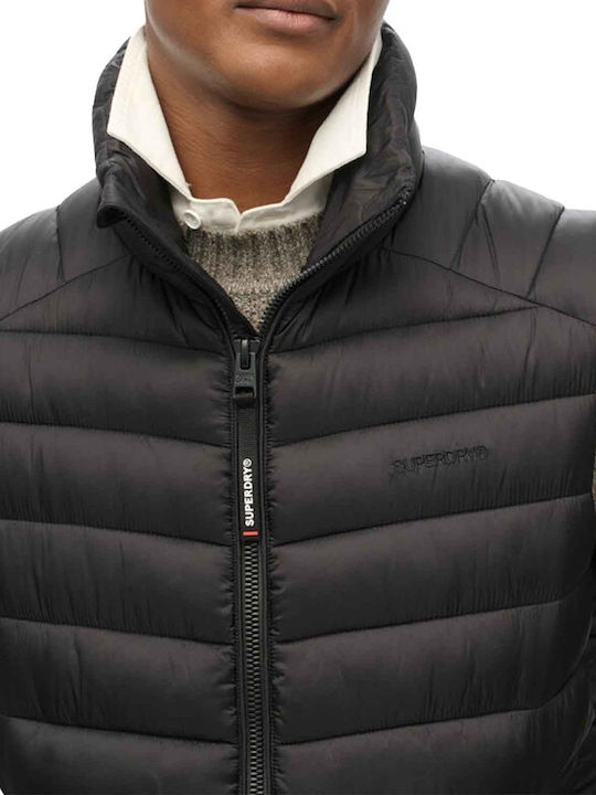 Superdry Fuji Sport Geacă pentru bărbați Puffer Negru