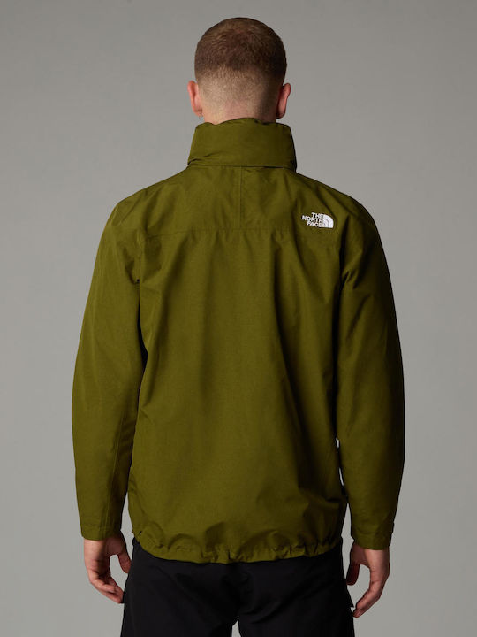 The North Face Sangro Herren Jacke Lässig Wasserdicht und winddicht Forest Olive Dark Heather