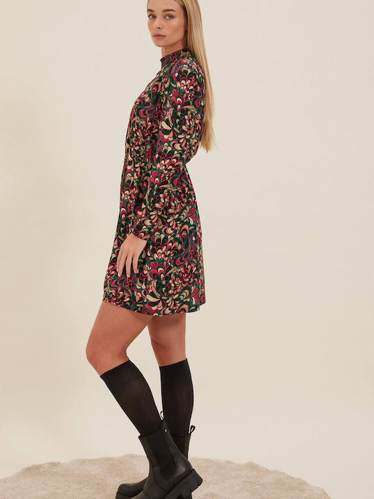 Mini Hemdkleid Wickel Anemone