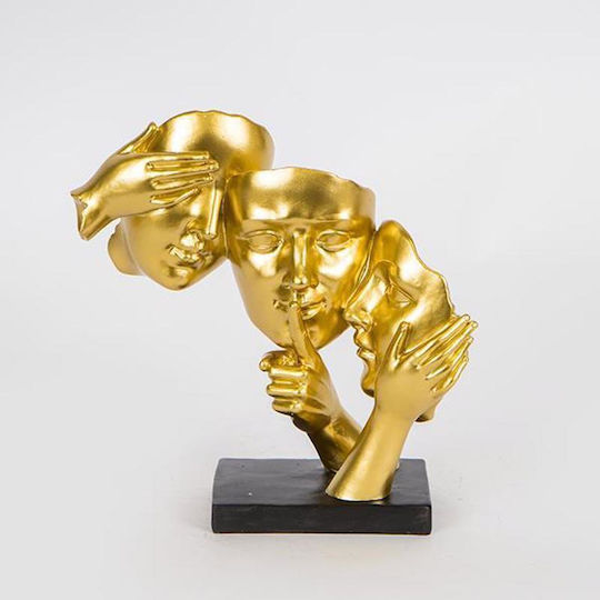 Διακοσμητικο Γλυπτο 3 Προσωπα Χρυσο 19x6.5x23.5cm 752-27063 Estheti 752-27063 Διακοσμητικο Γλυπτο 3 Προσωπα Χρυσο 19x6.5x23.5cm 752-27063 Estheti 752-27063
