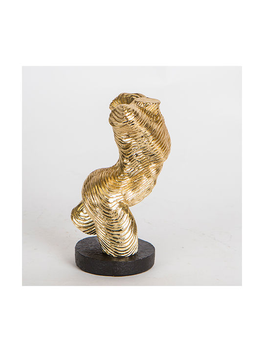 Estheti Home Διακοσμητικό Γλυπτό Σώμα Resin Χρυσό 9x9x15.5cm 752-27069