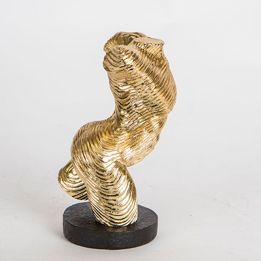 Estheti Home Decorative Body Sculpture Resin Gold 9x9x15.5cm 752-27069