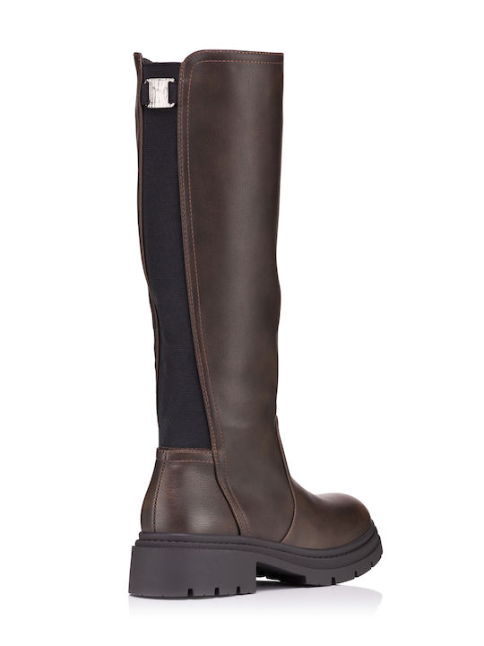 Alta Moda Leder Damenstiefel Braun