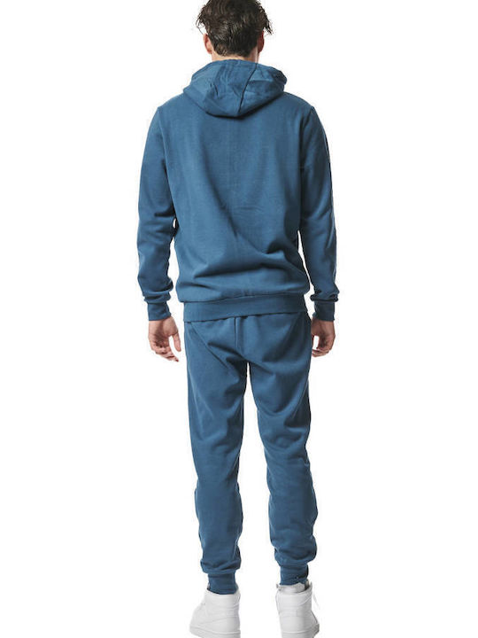 Body Action Sportstyle Men's Fleece Sweatpants with Rubber Blue