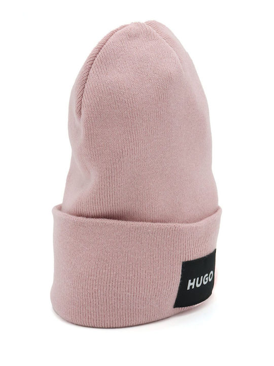 Hugo Boss Beanie Γυναικείος Σκούφος Πλεκτός σε Ροζ χρώμα