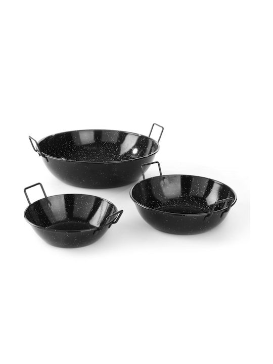 Emaillierte Tiefe Paella-Schale Ø 205x H 57mm Hendi 622841