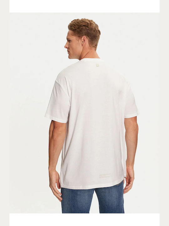 Guess I3z14 Men's Short Sleeve Blouse Pure White