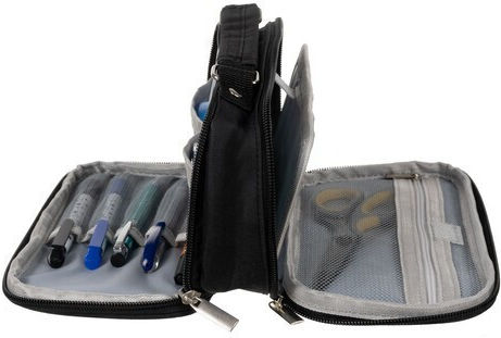 Pencil Case Full with 2 Compartments Black
