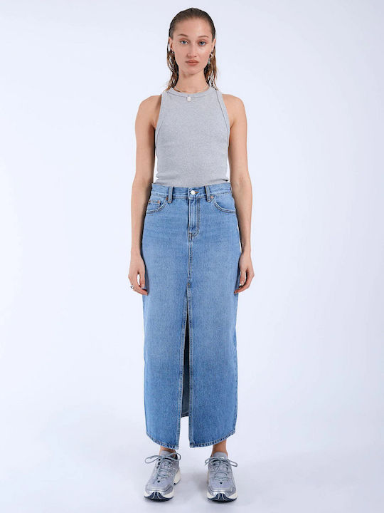 Dr Denim Denim Skirt in Blue color