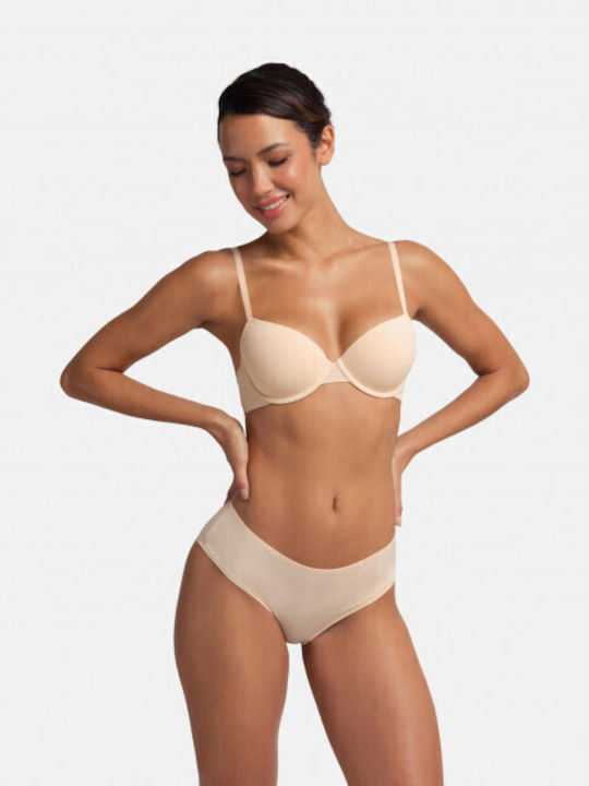Red, Beige Σουτιέν με Ελαφριά Ενίσχυση 2Pack