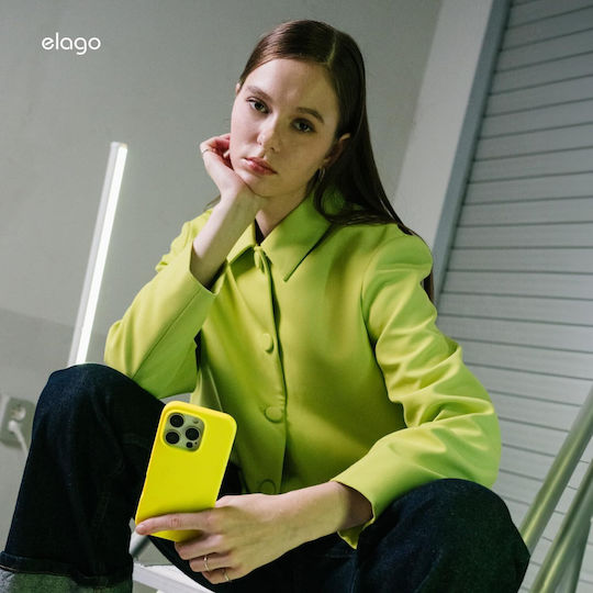 Elago Premium Liquid Back Cover Silicone Yellow (iPhone 16)