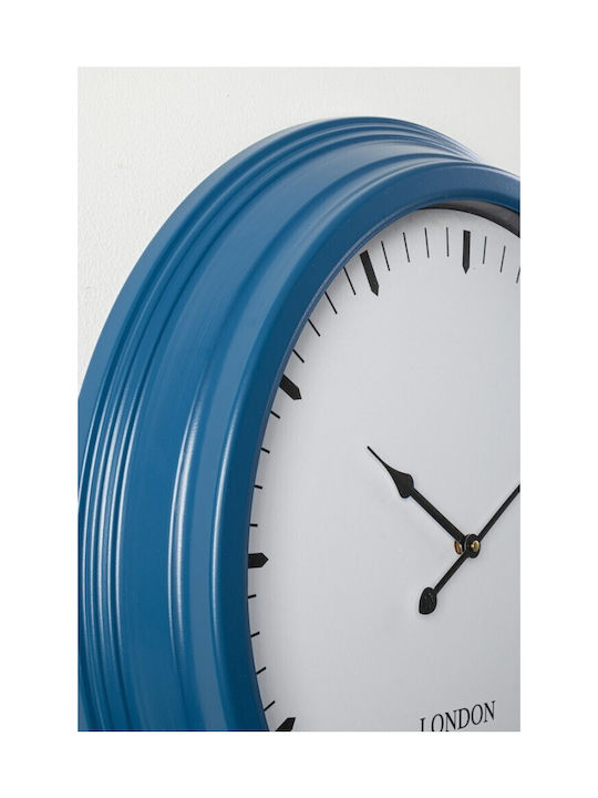 Bizzotto Mathias Wanduhr Blau 58.5x8.7cm