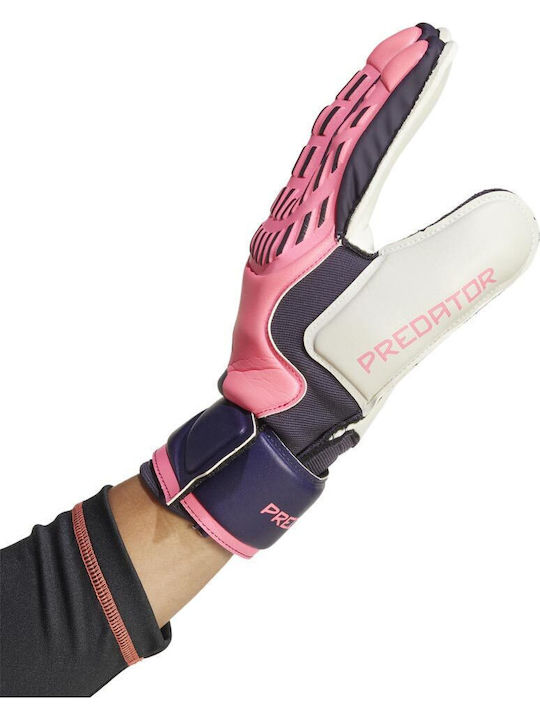 adidas Predator Match Fingersave Γάντια Τερματοφύλακα Ενηλίκων Ροζ