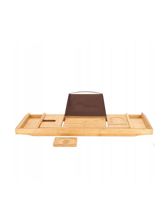 Dl Natural Bamboo Bathtub Tray Sersimo 1024 Extendable 75-110x23cm