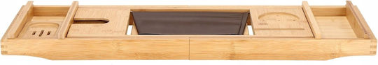 Dl Natural Bamboo Bathtub Tray Sersimo 1024 Extendable 75-110x23cm