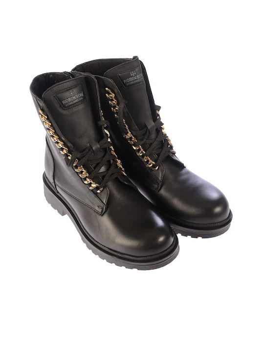 Robinson Boots Black/Gold 113141