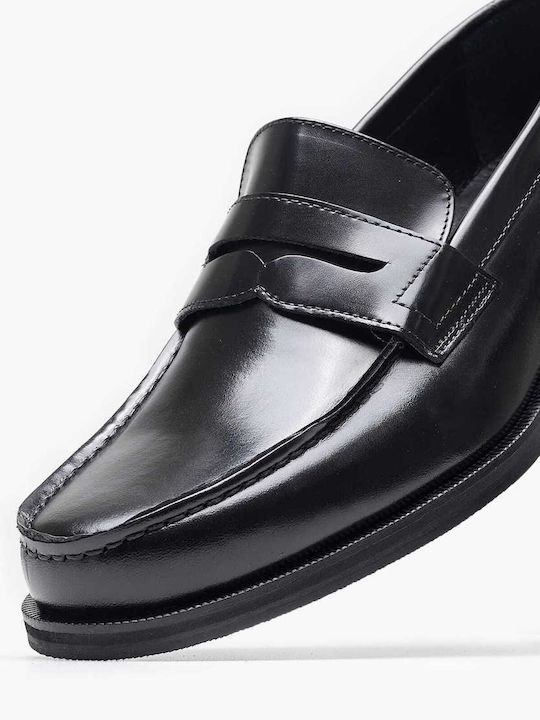 Kalogirou Men's Leather Loafers Black