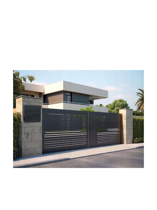 Cutie Poștală pentru Exterior Inox în Culoarea Gri 37x11x37cm
