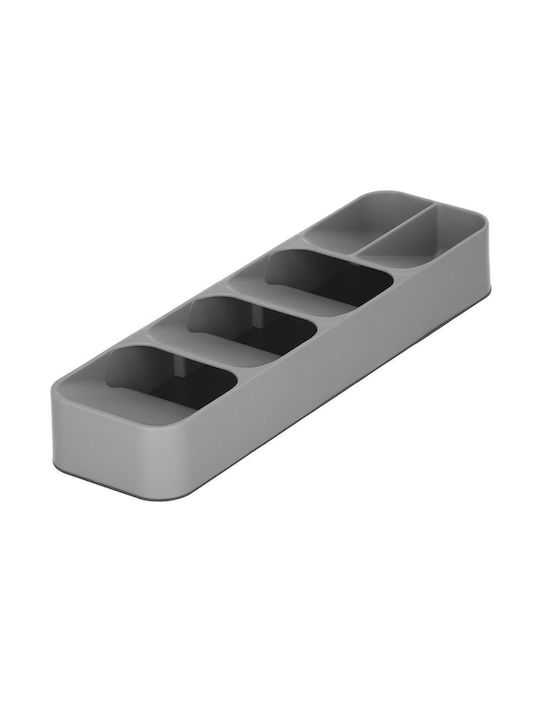 Tăvi Pentru Tacâmuri De Sertar Din Plastic 40x11x5.5cm Gri