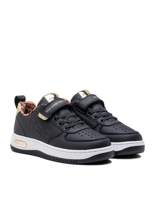 Epic Jr Low Girl Παιδικά Sneakers με Σκρατς Μαύρα
