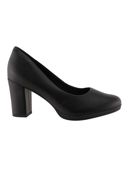 Piccadilly Anatomic Black Medium Heels