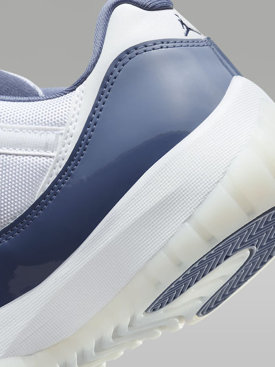 Air  11 Retro Low Herren Sneakers White / Midnight Navy / Diffused Blue / Football Grey
