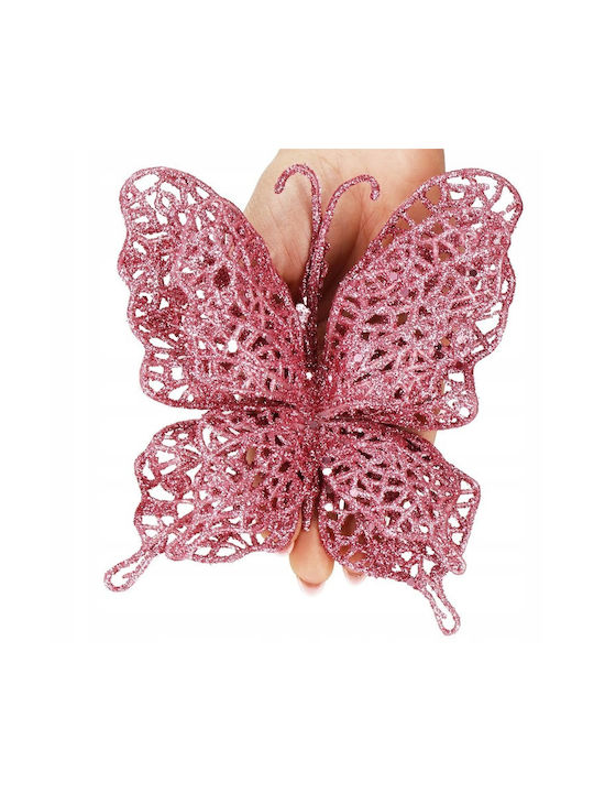 Set Ornamente Fluturi Plastice Roz 12.5x16cm 10 Bucăți Set Ornamente Fluturi Plastice Roz 12.5x16cm 10 Bucăți