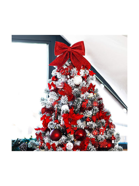 Hängender Bogen Ornament Rot Set 6Stück