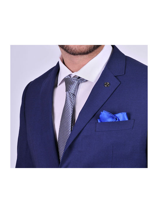 Martin & Co Men's Silky Handkerchief Blue