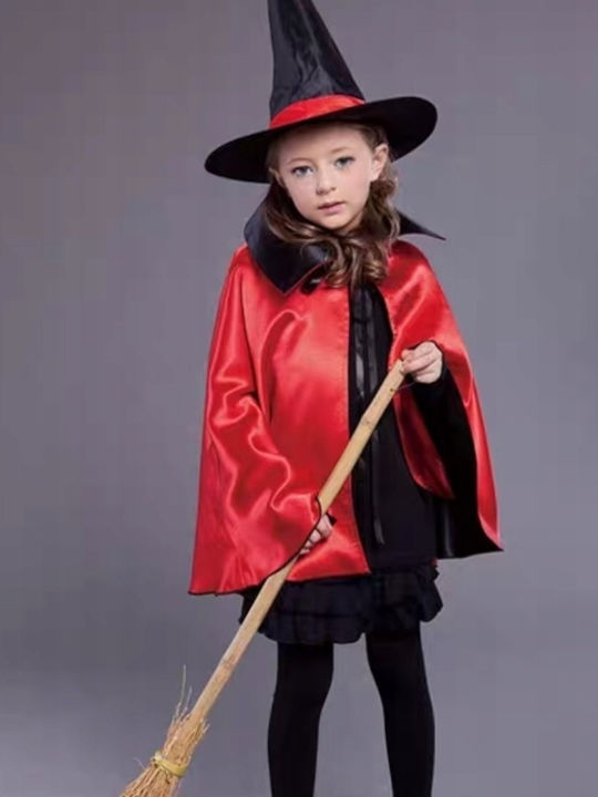 Witch Cloak Baba Yaga Costume + Hat