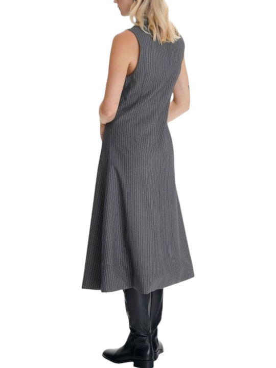 Midi Hemdkleid Grau