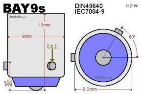 Auto LED Weiß H21w Bay9s Canbus 30w 12-24v Cree LED