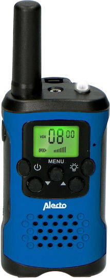Alecto Baby FR-175BW Walkie Talkie mit Monochromdisplay Set 2Stück In Blau Farbe