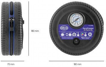 Alca Tire Pumpe O-Form 250PSI mit Kabel 12V