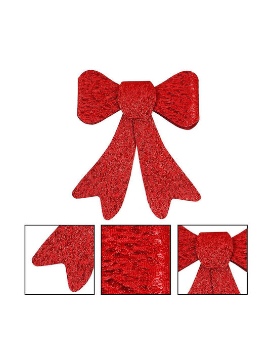 Hängender Bogen Ornament Kunststoff Rot Set 2Stück