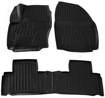 Set de covorașe auto din cauciuc pentru Ford S-max 2006-2014 Sisteme de fixare ovale